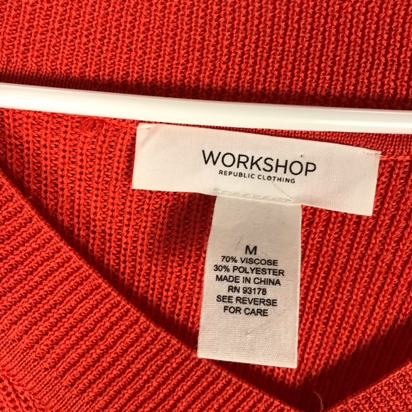 Workshop Republic short sleeve sweater orange - Picture 4 of 5